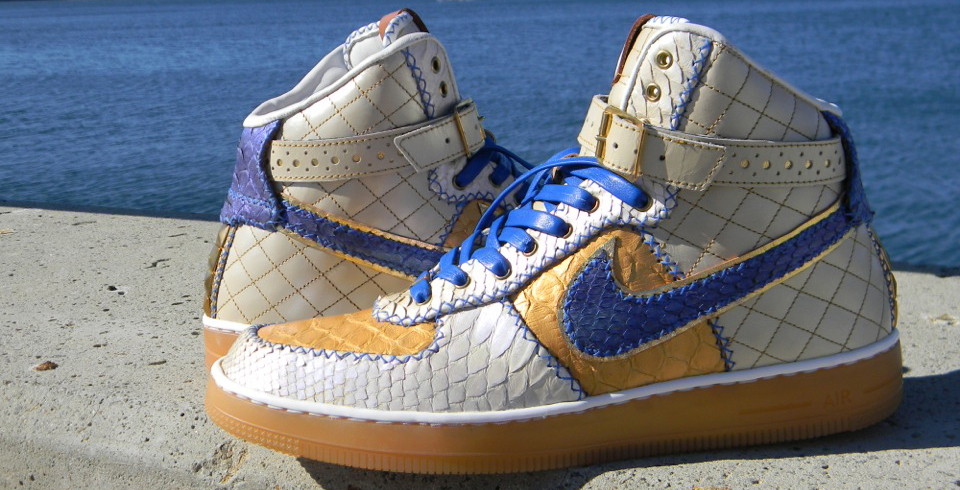 Nike Air Force 1 High Downtown Royal Luxury Custom