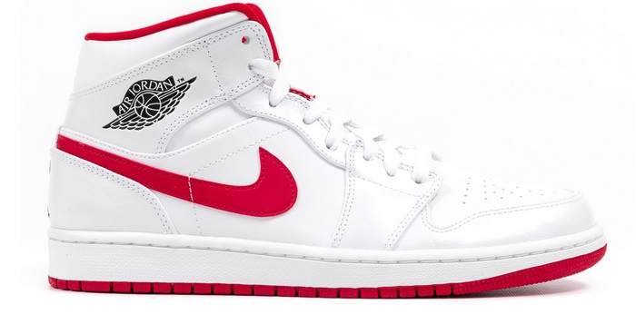 Air Jordan 1 Mid White/Gym Red