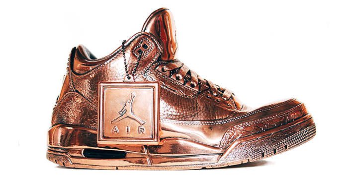 Bronze Air Jordan 3 by Matt Senna