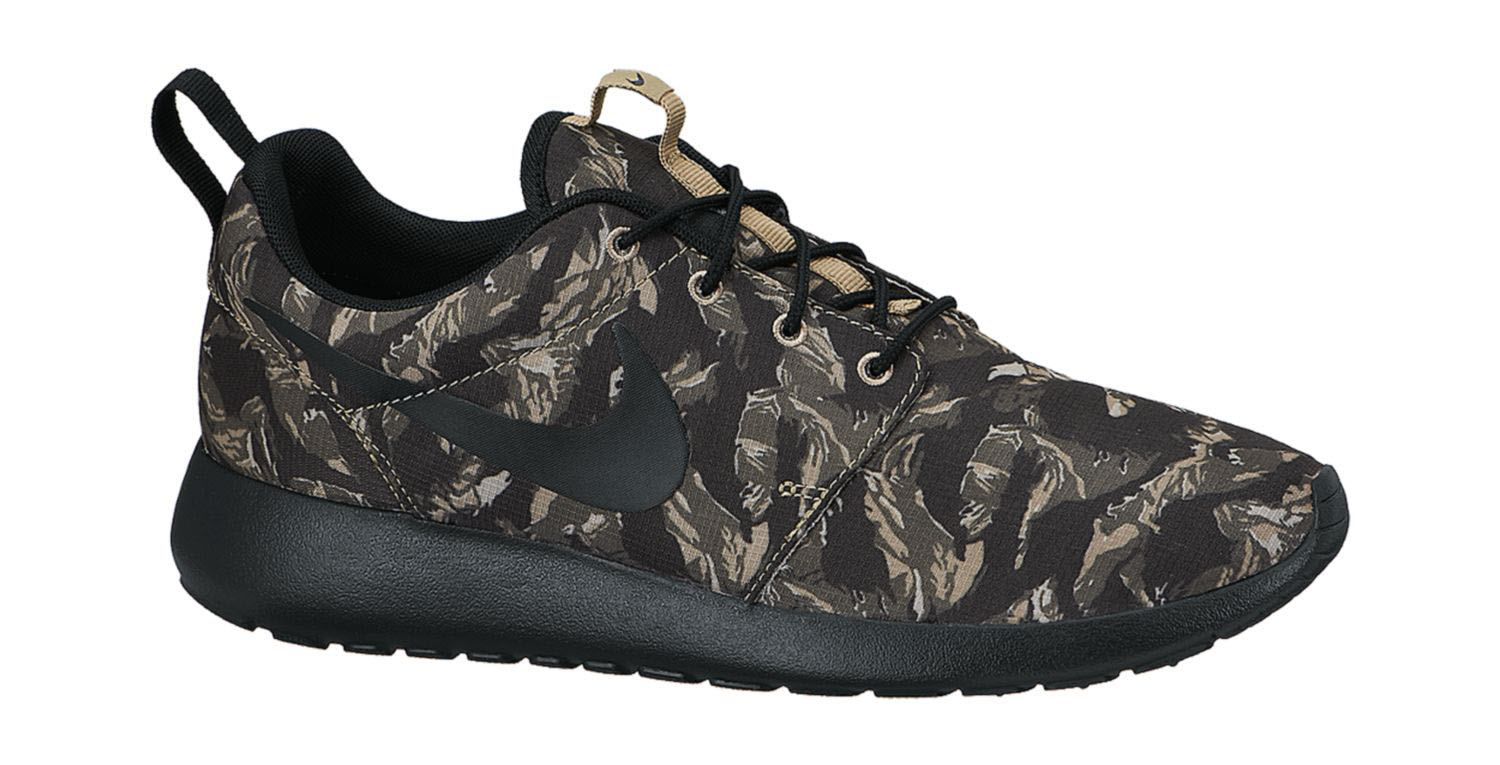 Nike Roshe Run Print Light Bone Cargo Khaki