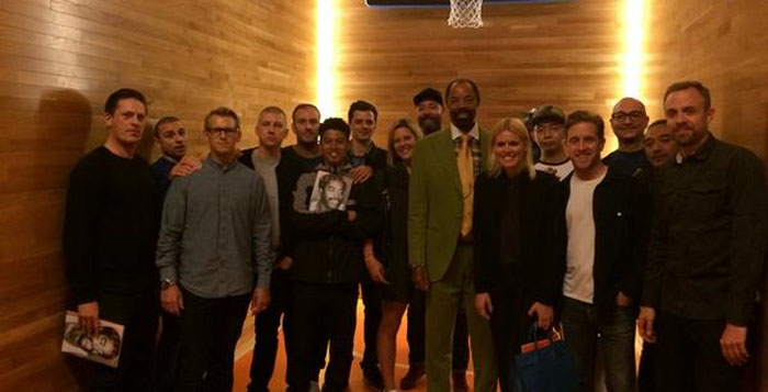 PUMA team having dinner with Walt Clyde Frazier