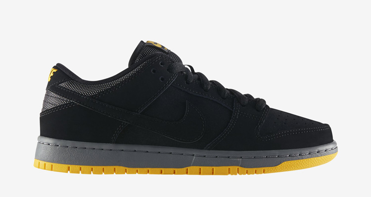 Nike SB Dunk Low Pro Black University Gold