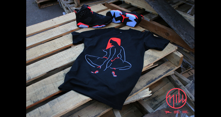 SN'EADS by REE x Millennium Shoes "Infrared" T-Shirt