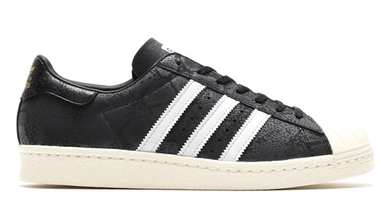 adidas Superstar 80s Glow in the Dark/Reflective Black Snakeskin