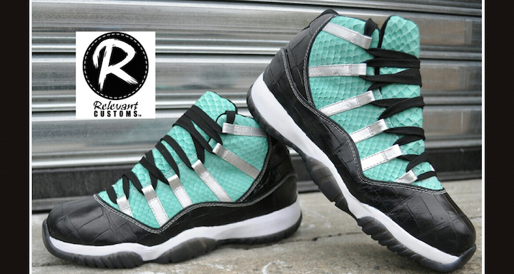 Air Jordan 11 "Tiffany" Custom for Shane Victorino