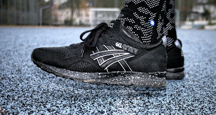 asics gel-lyte v black speckle