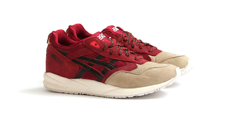 ASICS Gel Saga Burgundy/Dark Brown Christmas