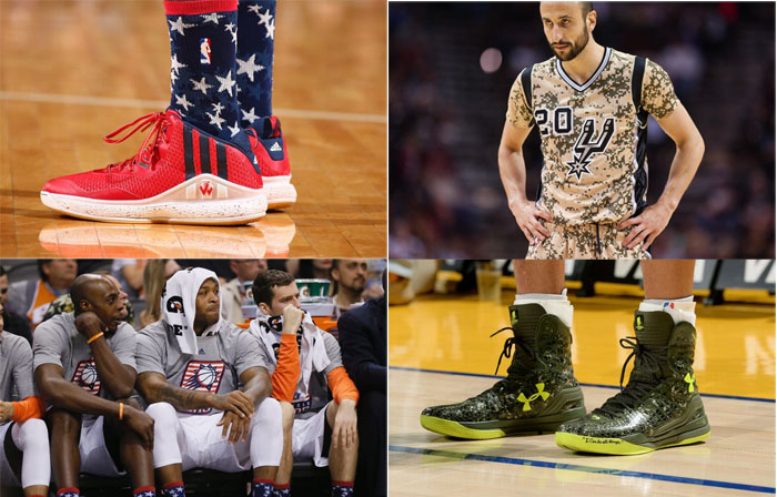 NBA 2014 Veterans Day Tributes