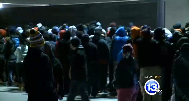 Police Enforcement, Pepper Spray Called in for Air Jordan 11 "Legend Blue" Lineup in Toledo