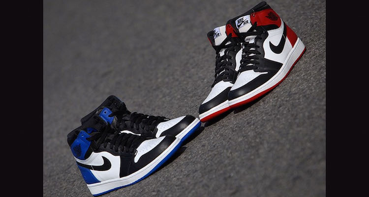 Fragment Design x Air Jordan 1 vs. Air Jordan 1 Black Toe Comparison