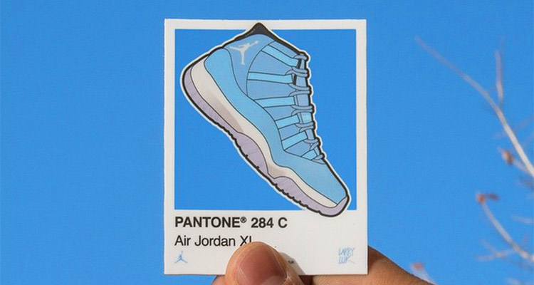 Air Jordan 11 Pantone sticker by Larry Luk