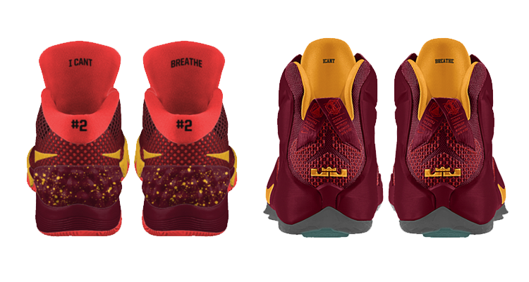 NikeiD I Can't Breathe KYRIE 1 LeBron 12