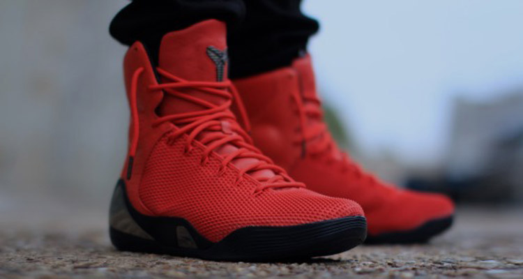 Red Mamba Nike Kobe 9 High KRM EXT On-Feet