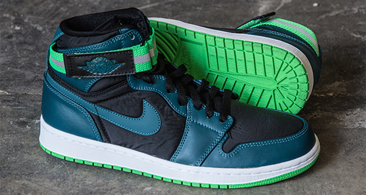 Air Jordan 1 High Strap Teal/White-Green Spark