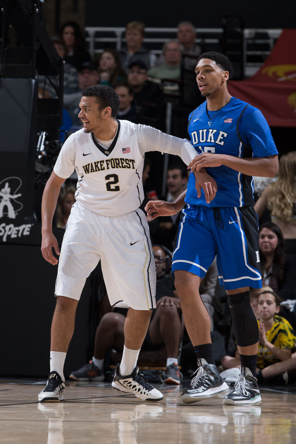 Duke's Jahlil Okafor in the Nike LeBron 10 Prisim