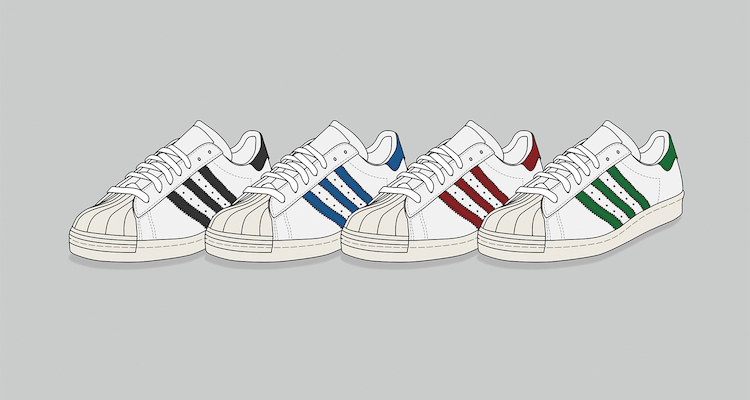 adidas Superstar 80s Print by KickPosters