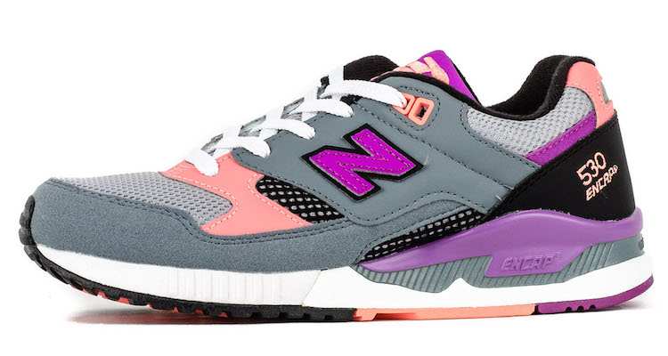 New Balance Women's 530 Grey/Purple-Salmon