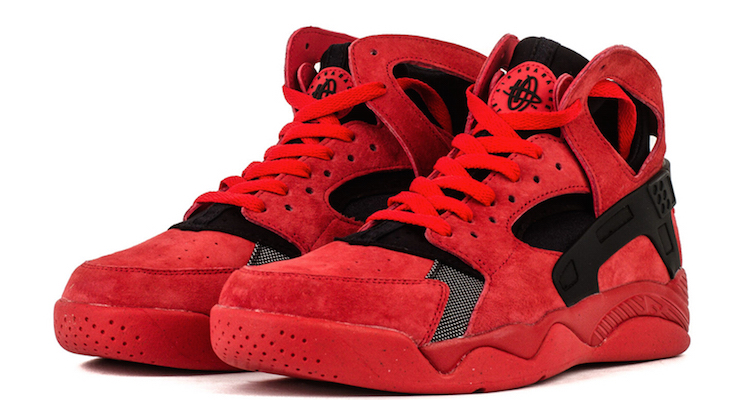 Nike Air Flight Huarache Red Suede