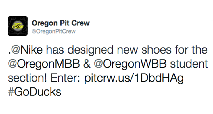 Oregon Pit Crew Nike Exclusive