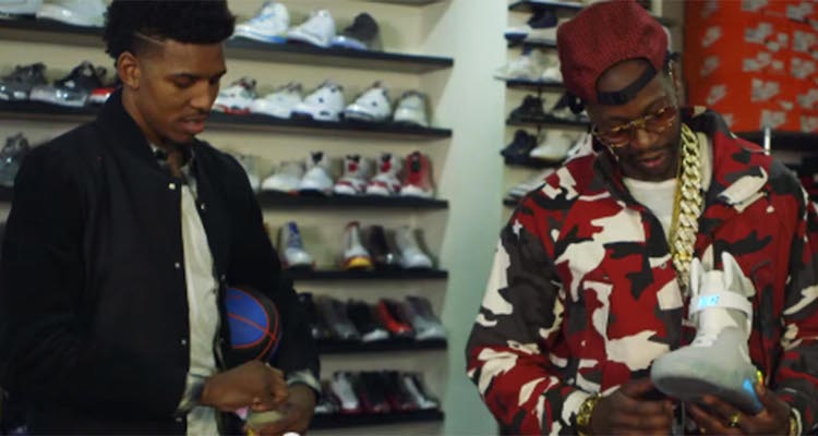 2 Chainz & Nick Young Go Sneaker Shopping at RIF LA