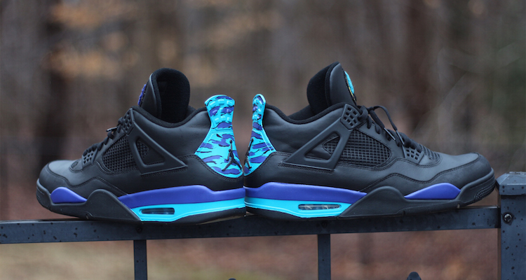 Check out These Air Jordan 4 Aqua Customs by Dapp Customs