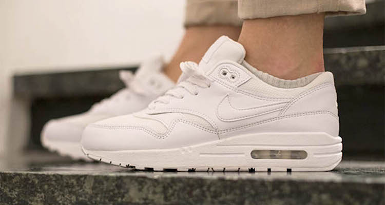 Check out an On-Foot Look at the Nike Air Max 1 GS White/White