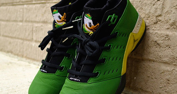 Air Jordan 17 Oregon Ducks Custom by Sole On The Bluff