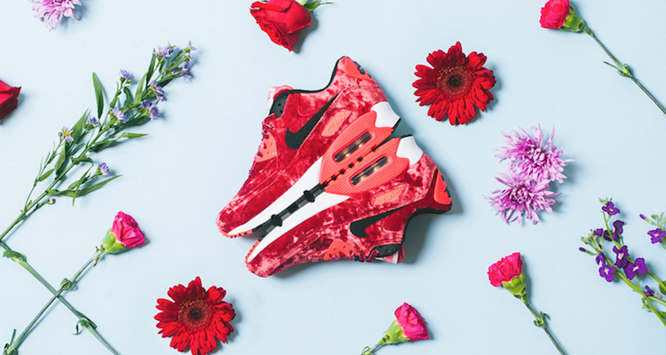 Check out a Detailed Look at the Nike WMNS Air Max 90 Red Velvet