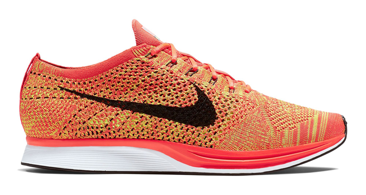 Nike Flyknit Racer Bright Crimson/Volt