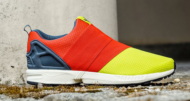 adidas ZX Flux Slip-On Solar Yellow/Red Available Now