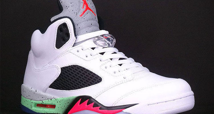 Check out Another Look at the Air Jordan 5 Infrared/Poison Green