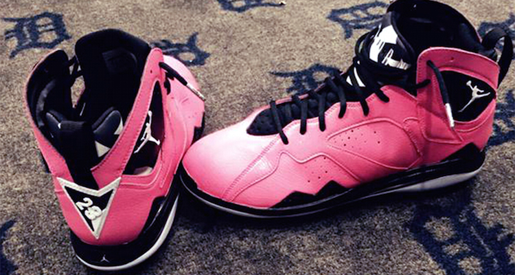 Check out David Price's Air Jordan 7 Cleat Mother's Day PE