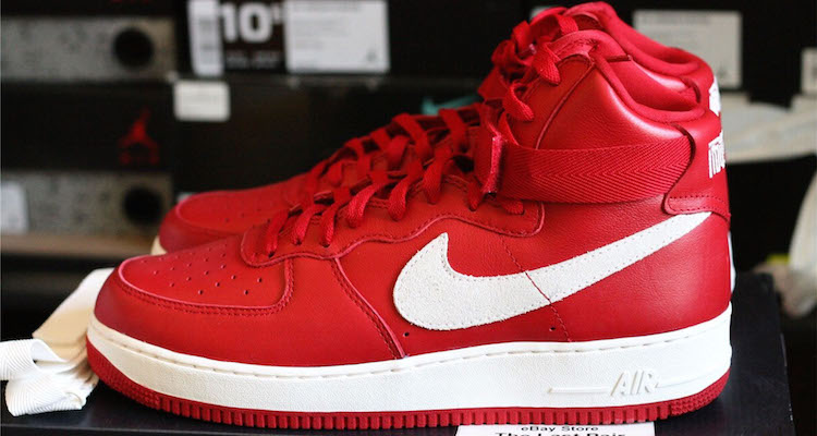 Nike Air Force 1 High Nai Ke Gym Red Another Look