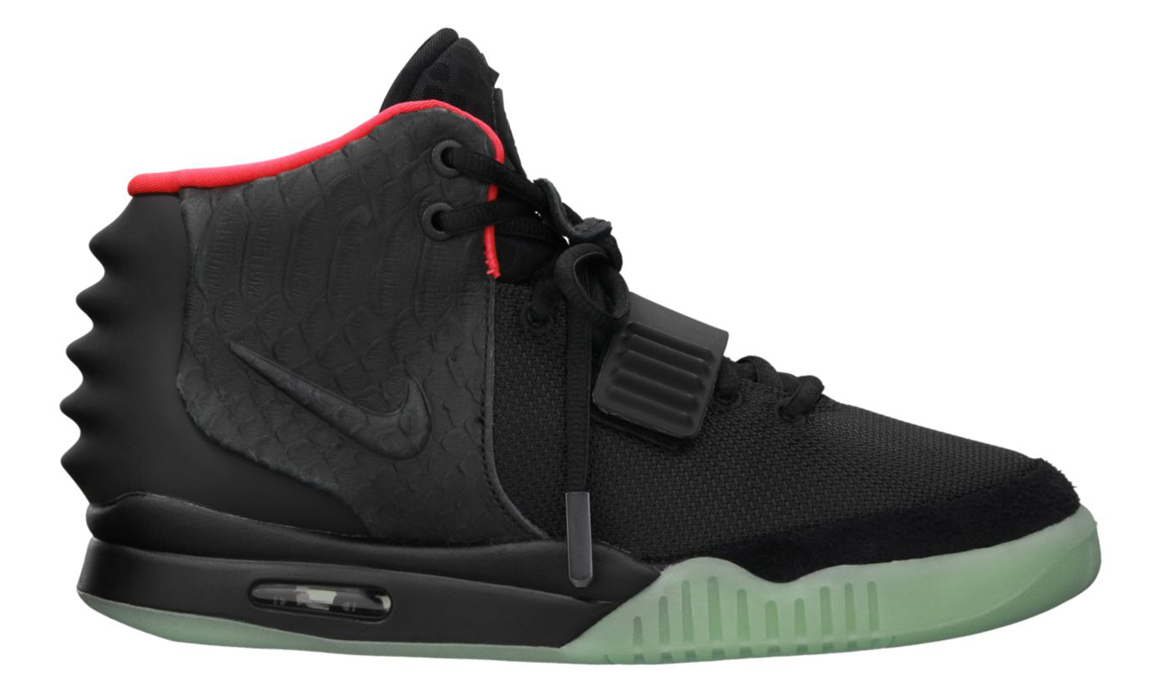 Nike Air Yeezy 2 Black Solar Red