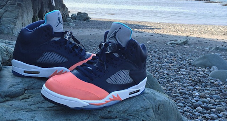 Air Jordan 5 "Salmon Toe" Custom by Fuda Customs