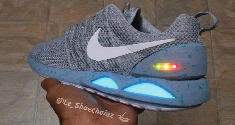 Nike MAG Inspiration Lights Up Time Traveling Roshe Run Custom