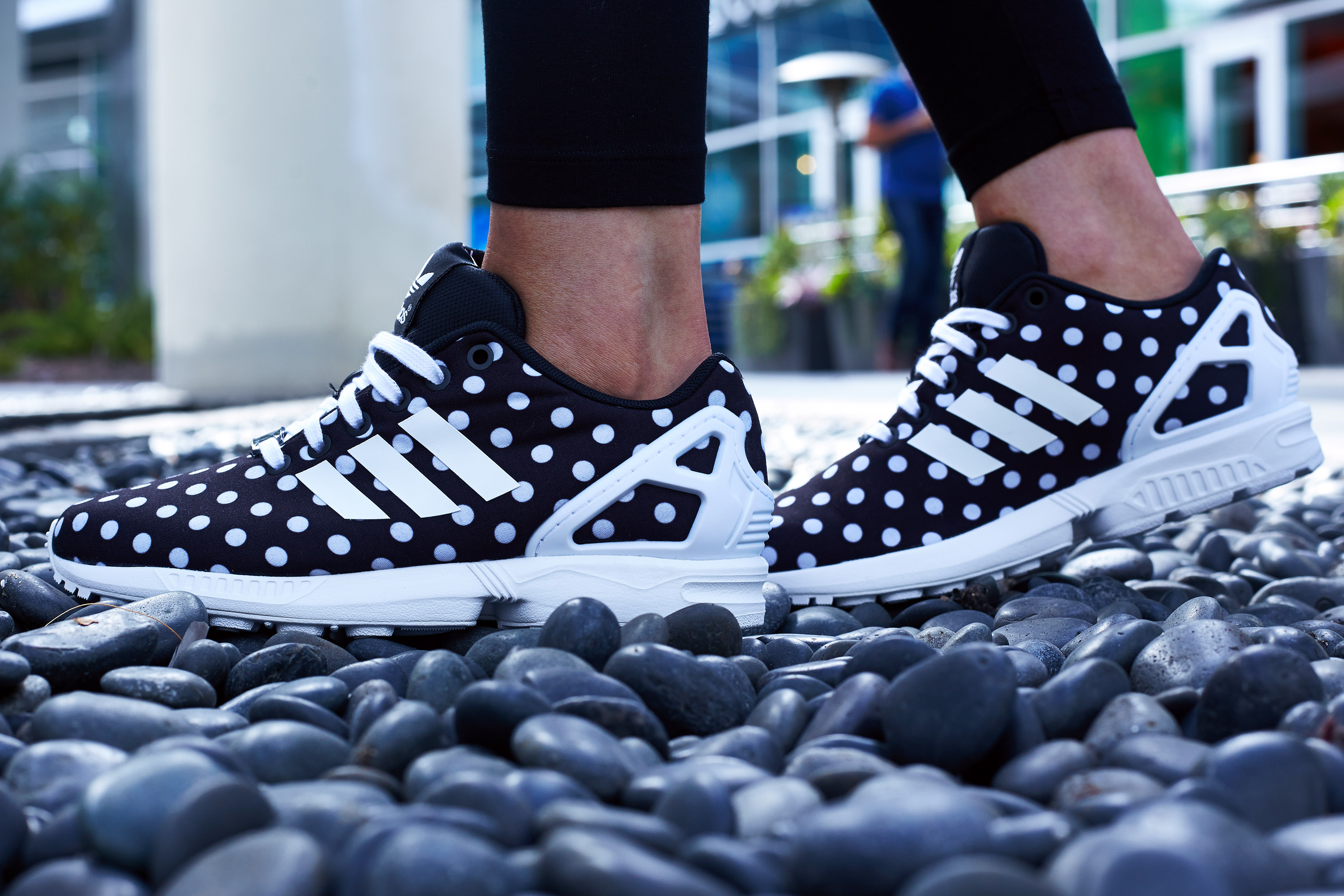 adidas ZX Flux Polka Dot On-Foot Look