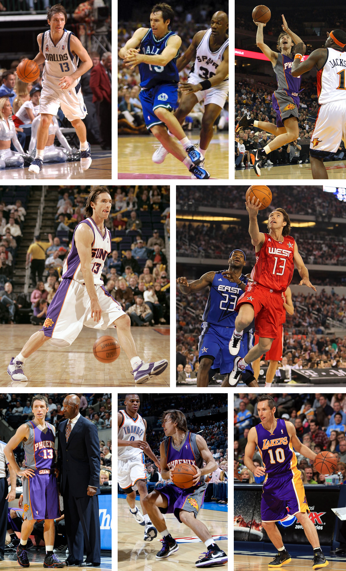 Steve Nash Kicks on Court