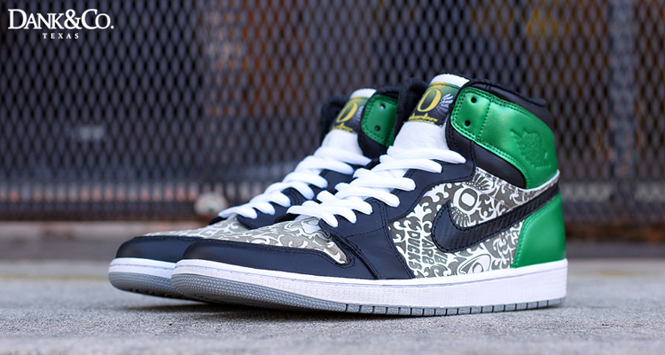 Air Jordan 1 Oregon Laser Custom