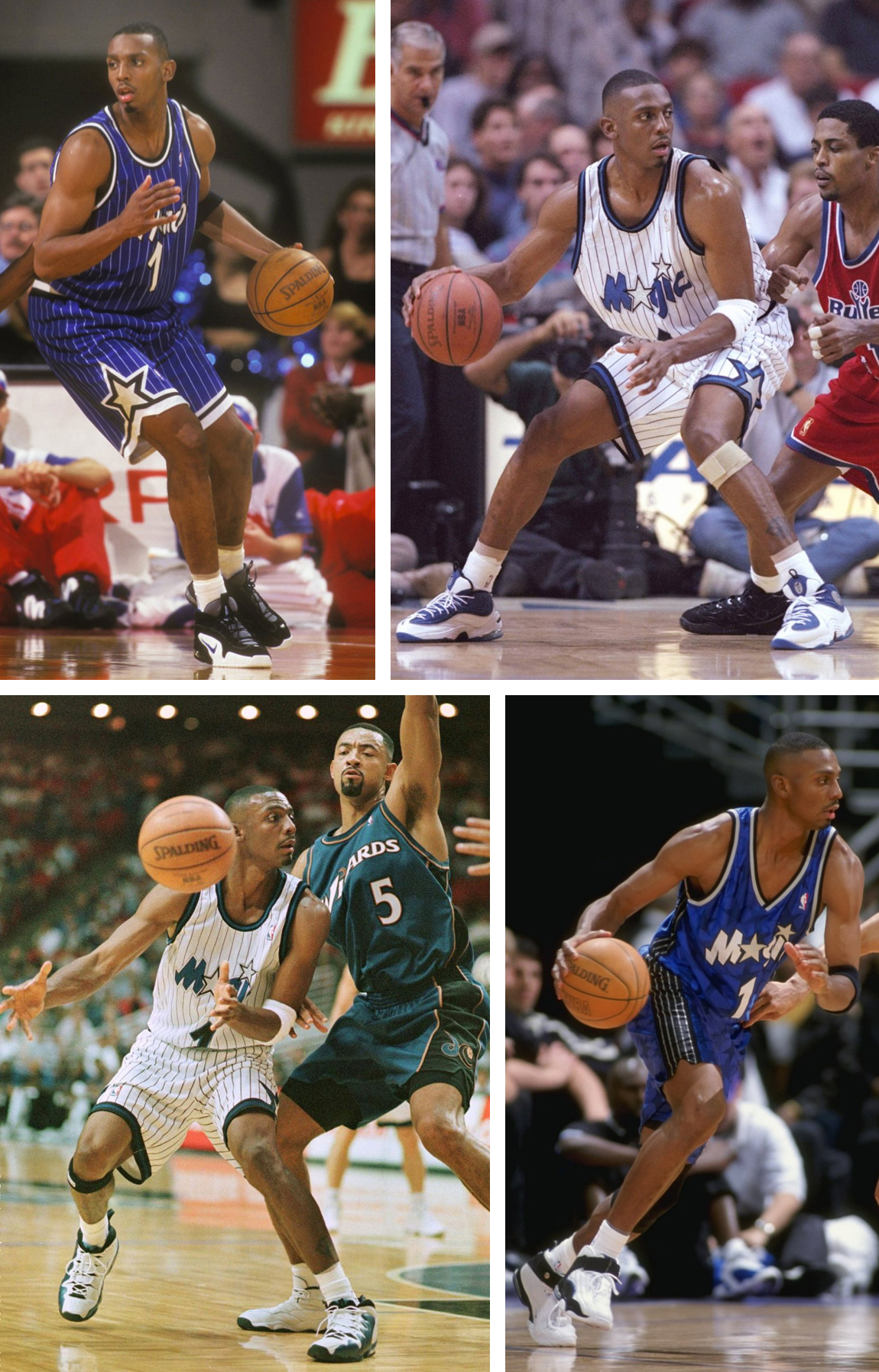 Penny Hardaway Kicks On Court