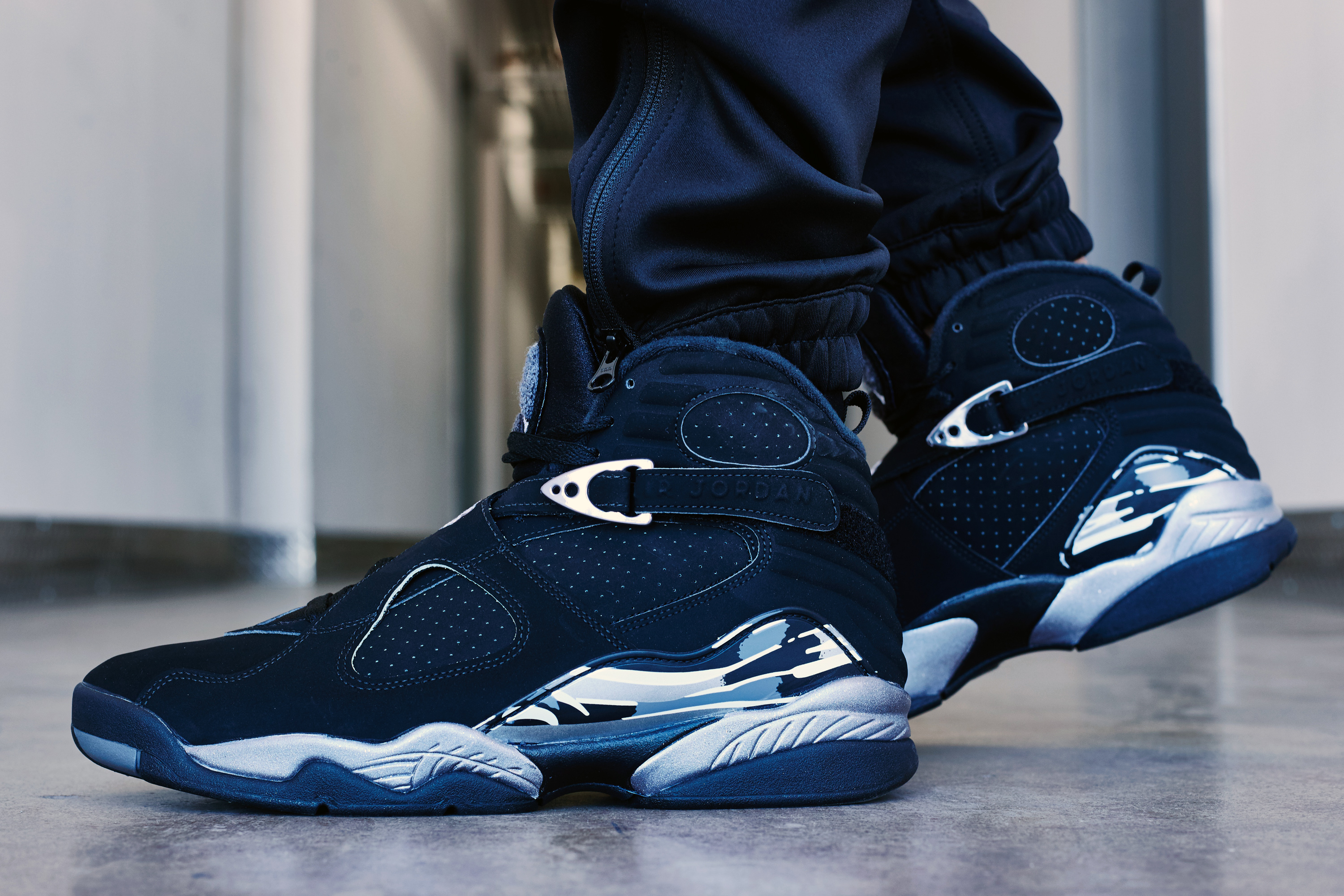 Air Jordan 8 Chrome On-Foot Look