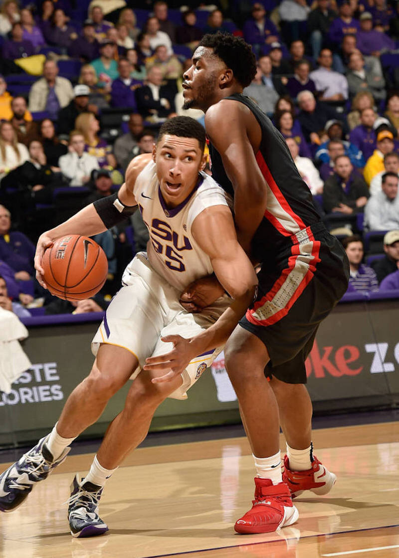 LSU's Ben Simmons in a iD model of the Nike LeBron 13