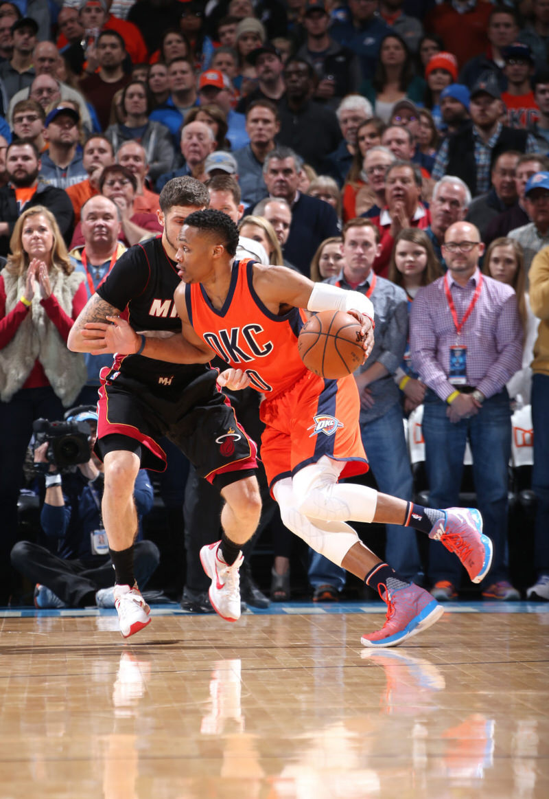 Russell Westbrook in an Air Jordan XX9 PE