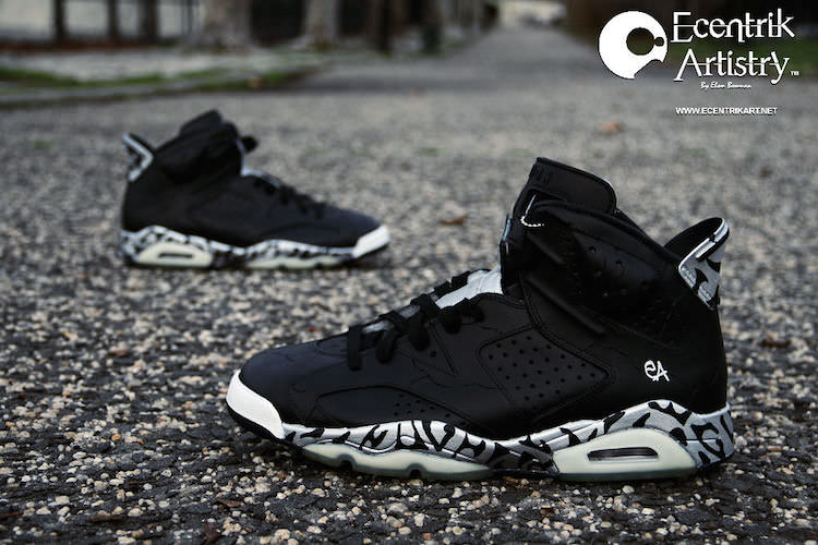 Air Jordan 6 "Nightblade" by Ecentrik Artistry