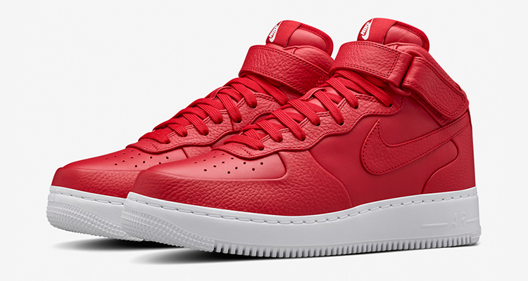 nikelab air force 1 mid gym red