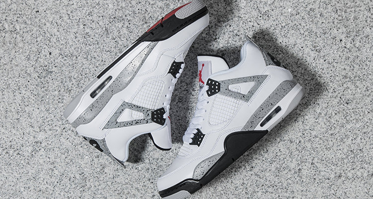 Air Jordan 4 White Cement