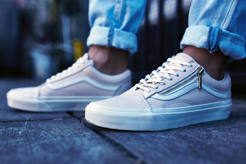 Vans Old Skool Leather Zip On-Foot Look