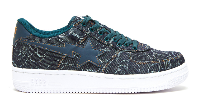 Available Now // A Bathing Ape Bape Sta "ABC Denim"