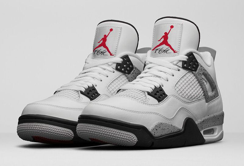 Air Jordan 4 White Cement