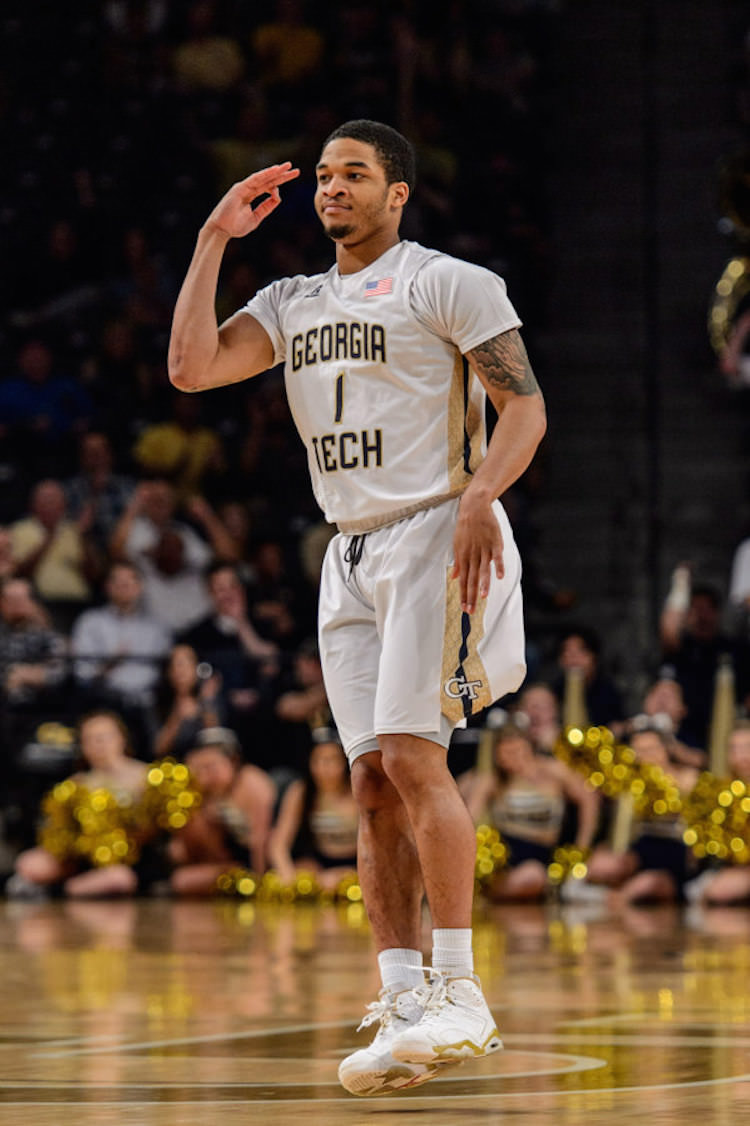 Georgia Tech's Tadric Jackson in a Custom Model of the Air Jordan 6